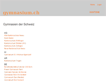 Tablet Screenshot of gymnasium.ch
